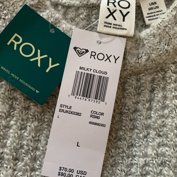 ROXY Milky Cloud Wool Blend Sweater Dress - Picture 5 of 6